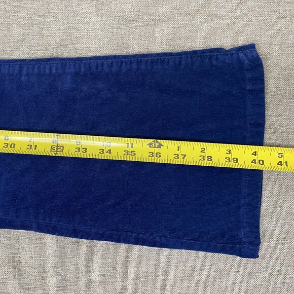 St. John's Bay Corduroy Flare Jeans Women's 4 Mid Rise Blue Casual Pants - Picture 12 of 12